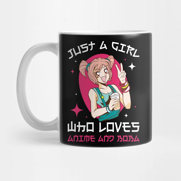 Anime And Boba Funny Anime Gift by CatRobot